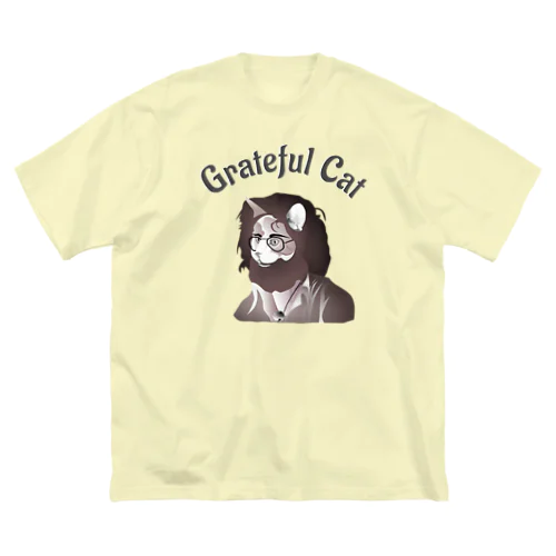 Grateful Cat h.t. ビッグシルエットTシャツ