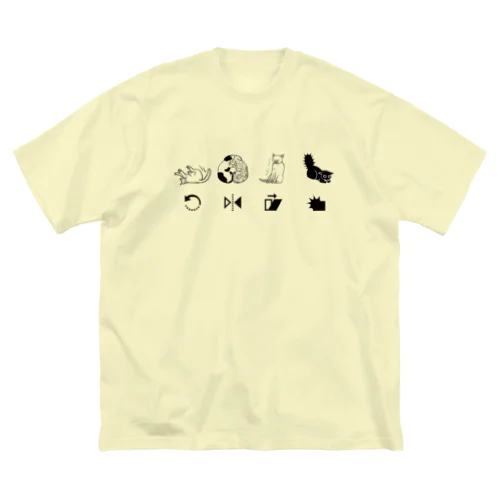 ねこ変形ツール ビッグシルエットTシャツ