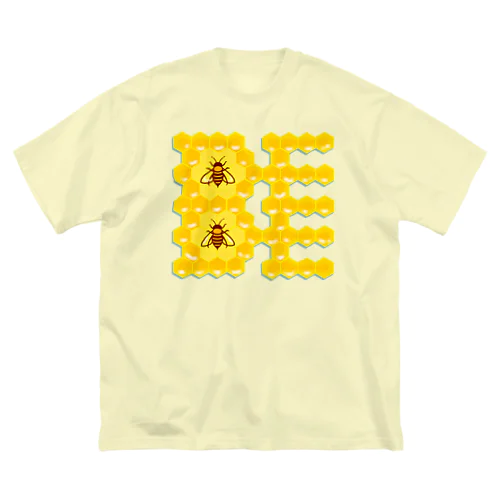 ハニカム構造(BEE） ビッグシルエットTシャツ