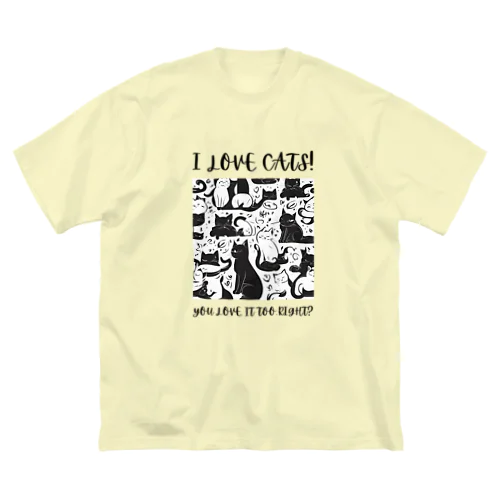 私は猫が好き!（淡色用） Big T-Shirt