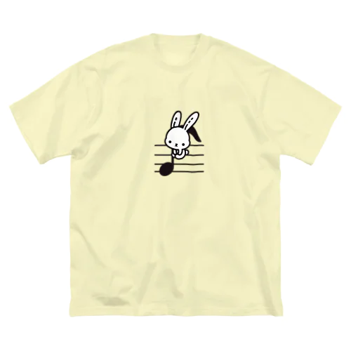 音符♪＆うさちゃん🐰 ビッグシルエットTシャツ