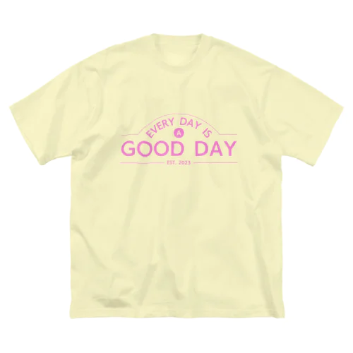 日日是好日（ピンク） ビッグシルエットTシャツ