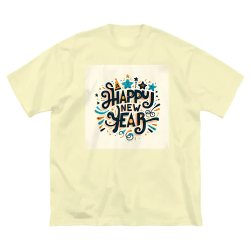 A HAPPY NEW YEAR ビッグシルエットTシャツ