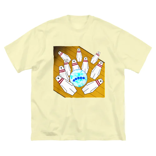 しろくまボウル ビッグシルエットTシャツ