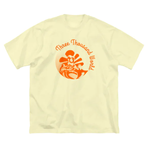 三千世界h.t.(orange) ビッグシルエットTシャツ