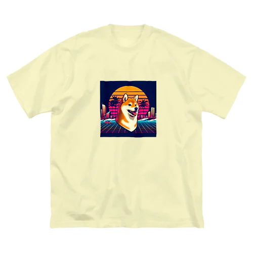 80s_pop Dog No.1 (Shiba Inu) Big T-Shirt