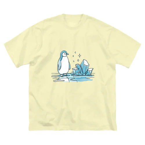 ペンギンと氷塊 ビッグシルエットTシャツ