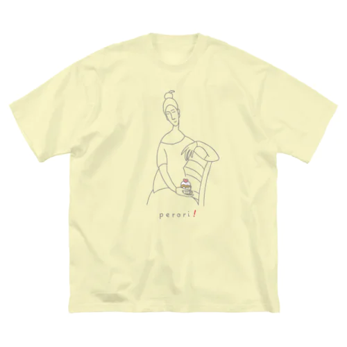 名画 × スイーツ（モディリアーニ） ビッグシルエットTシャツ