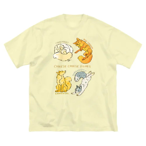 CHEESE CHEESE FOXES ビッグシルエットTシャツ