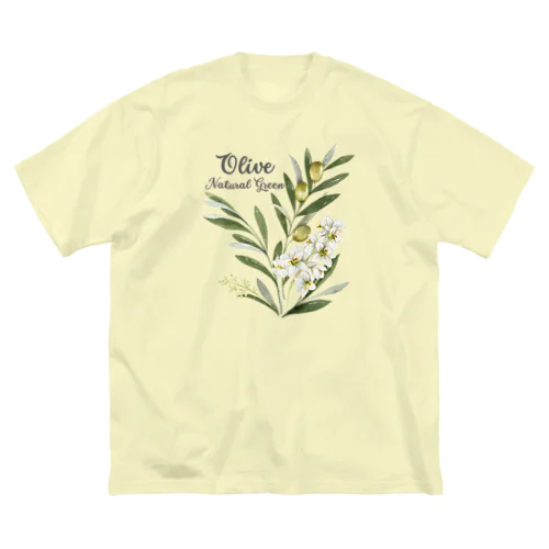 オリーブ ビッグシルエットTシャツ