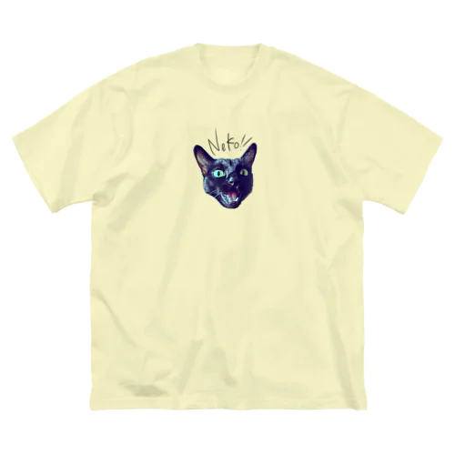 くろいねこ ビッグシルエットTシャツ