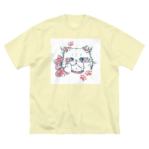 ふわっねっこっ ビッグシルエットTシャツ