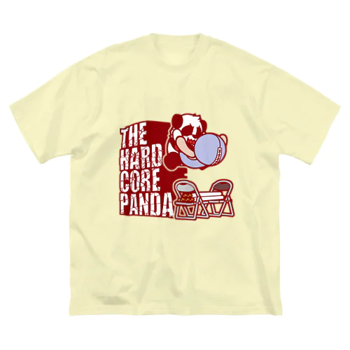ハードコアパンダ（イス＆蛍光灯） ビッグシルエットTシャツ