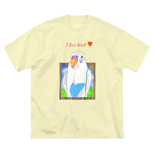 どーん！とピーコちゃん ロゴ入り① ビッグシルエットTシャツ