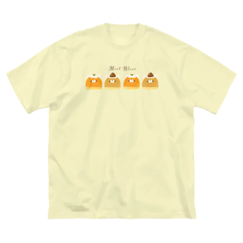 モンブラン×クマ【横ならび】 ビッグシルエットTシャツ