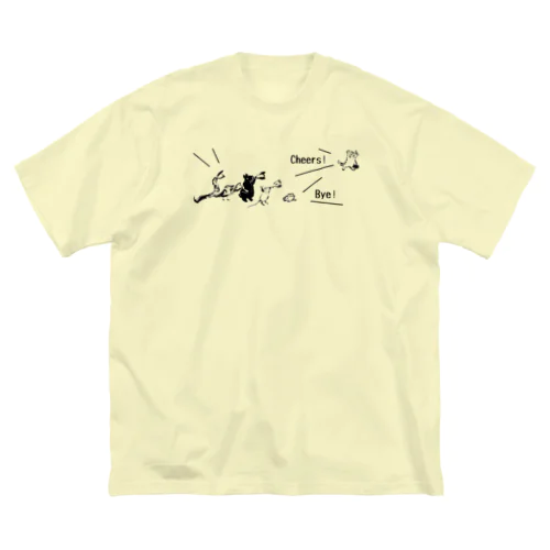 Bye!＆Cheers! ビッグシルエットTシャツ