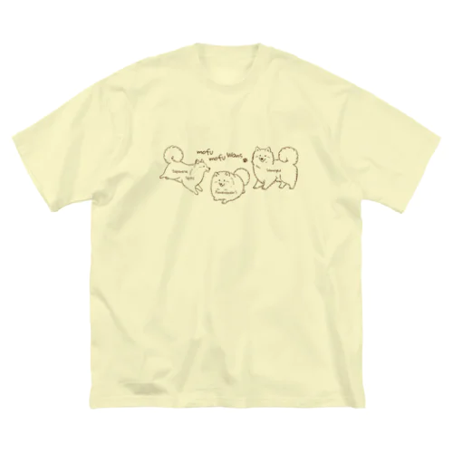 もふもふわんず（ナチュラルブラウンVer.） ビッグシルエットTシャツ