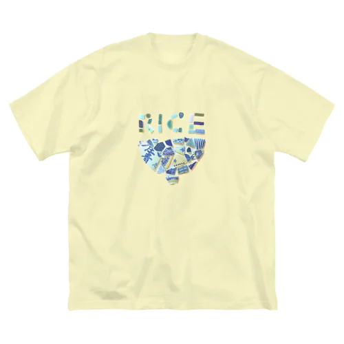 RICE ビッグシルエットTシャツ