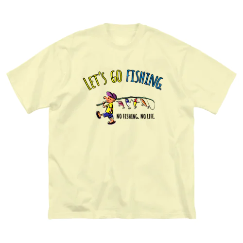 レッツゴーフィッシング ルアーと少年_カラフル Big T-Shirt