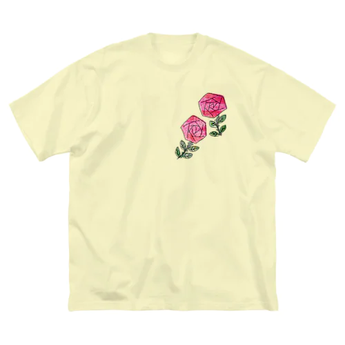 バラが咲いた ビッグシルエットTシャツ