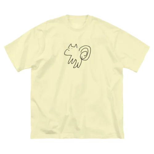 ５秒で描いたリス ビッグシルエットTシャツ