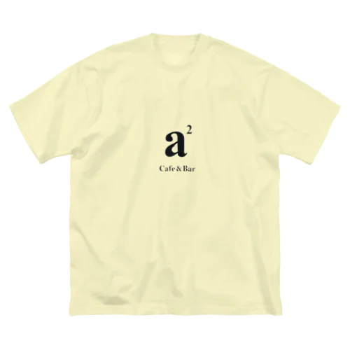 Cafe & Bar a2黒ロゴ ビッグシルエットTシャツ