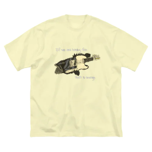 魚とギター3 ビッグシルエットTシャツ