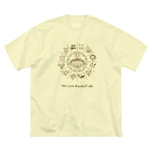 「野球大好き」トキメキゴールド ビッグシルエットTシャツ