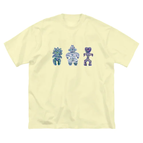 土偶三姉妹 ビッグシルエットTシャツ