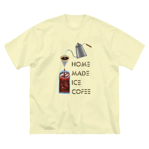 自家製アイスコーヒー 淡色用 197-1 ビッグシルエットTシャツ