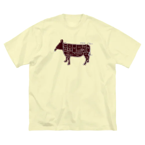 牛のお肉（部位） ビッグシルエットTシャツ