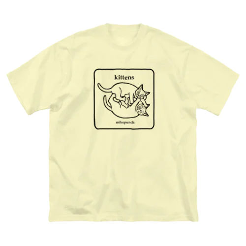 kittens あそぶ子猫さん ビッグシルエットTシャツ