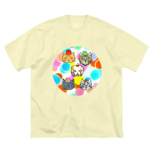 猫ちゃん😺兎ちゃん🐰のフルーツ狩り Big T-Shirt