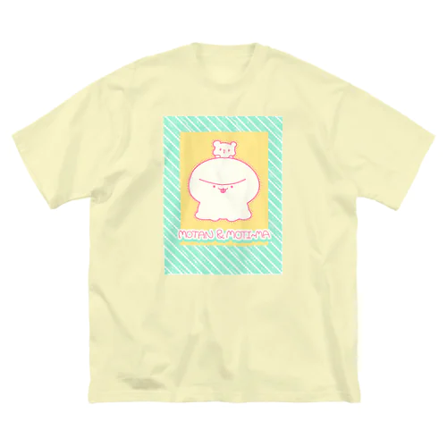 もたん&もち～ま(いぬとくま) ビッグシルエットTシャツ