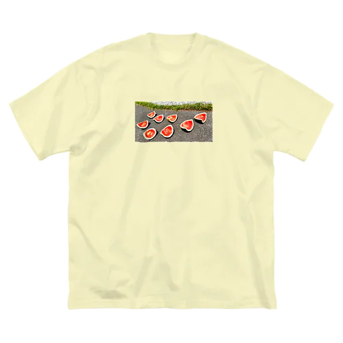 すいかの天日干し ビッグシルエットTシャツ