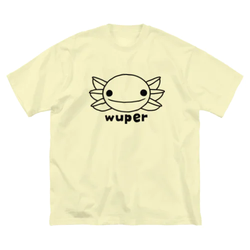 wuper線画 ビッグシルエットTシャツ