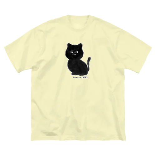 黒ねこクロワ ビッグシルエットTシャツ