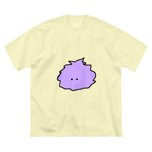 けむくじゃらちゃん(紫) ビッグシルエットTシャツ