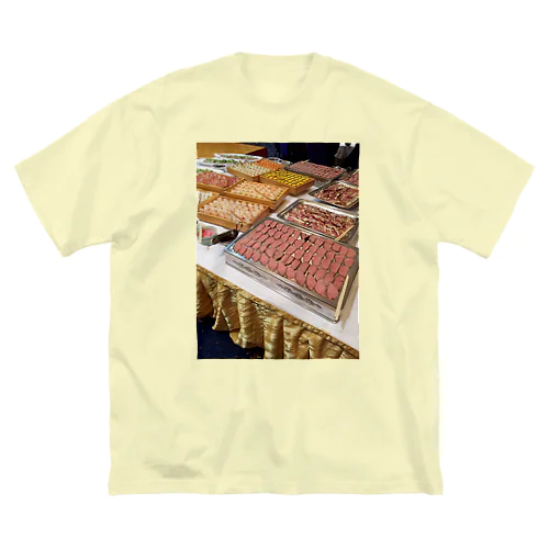 豪華な食事 ビッグシルエットTシャツ