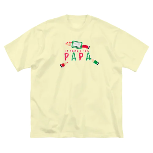 ちびた色鉛筆 PAPA*B ビッグシルエットTシャツ