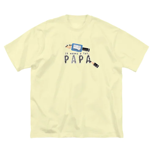 ちびた鉛筆 PAPA*D ビッグシルエットTシャツ