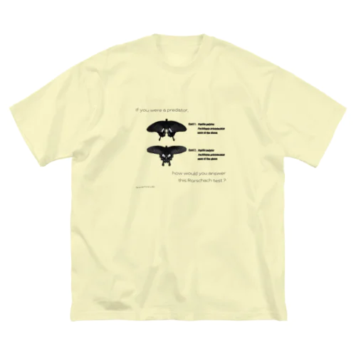 Rorschach test for predators (白) ビッグシルエットTシャツ