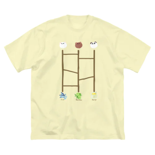 あみだくまさん ビッグシルエットTシャツ