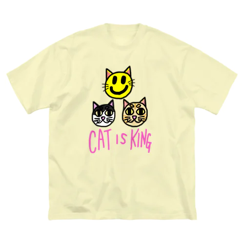 Cat is king Tシャツ Big T-Shirt