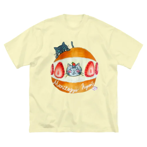 マリトッツォにゃんᕷ*゜ ビッグシルエットTシャツ