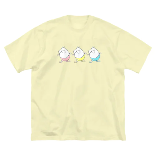 ねこタイツ ランラン ビッグシルエットTシャツ