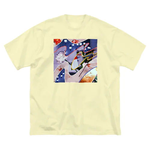 異国の香り　コラージュ ビッグシルエットTシャツ