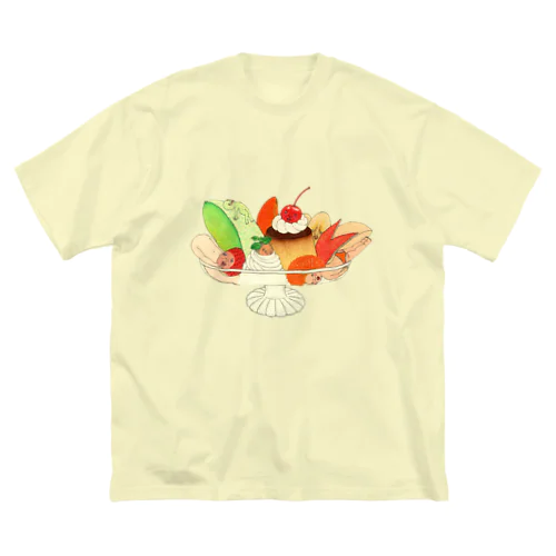 プリンアラモード ビッグシルエットTシャツ