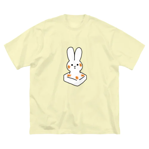 餅うさ ビッグシルエットTシャツ