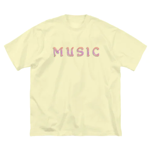 ミュージック ビッグシルエットTシャツ